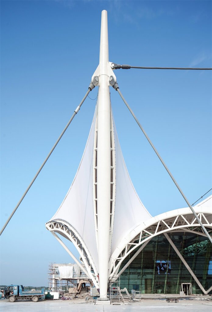 Yueyang Airport PTFE membrane interior ceiling and departure hall