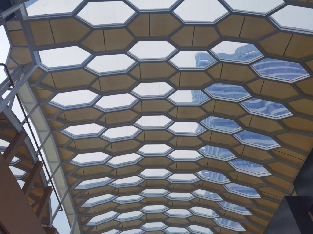 luxury shopping center etfe roof